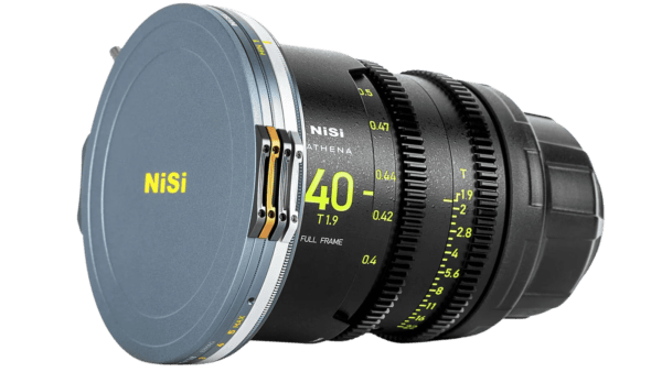 NiSi JetMag Pro True Color ND-VARIO magnetic variable ND filter mounted on a camera lens