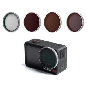 Professional Filter Kit - Filters compatible with DJI Osmo 3/4/5 Action Pro Camera