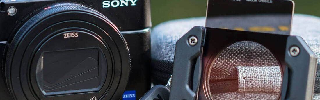 Sony RX100 with the NiSi filter holder and a GND filter, outdoors